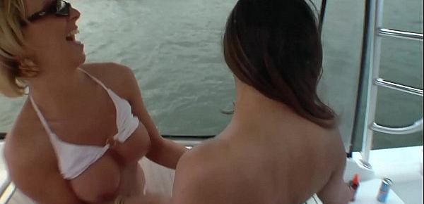  Lesbian orgy on the yacht